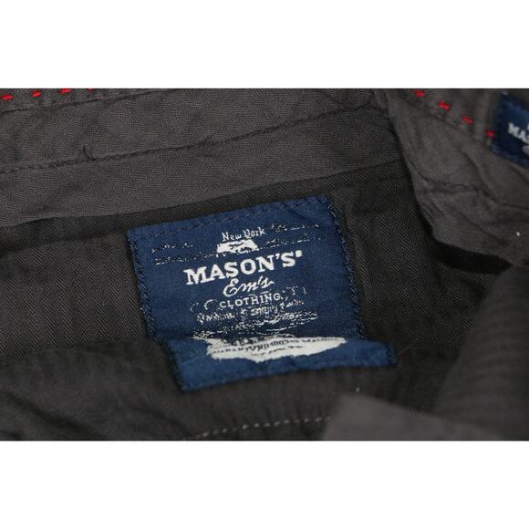 Mason’s Ernie’s Men’s Pants Size 54 Gray Slim Fit Casual Chino Dress Trousers - Picture 4 of 10